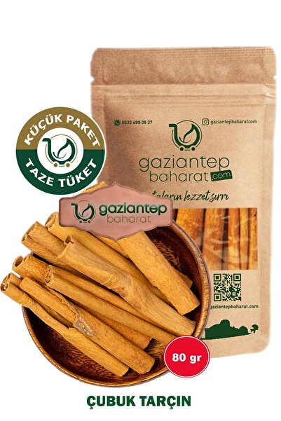 Gaziantep Baharat Çubuk Tarçın 80gr – Doğal, Taze Ve Yüksek Kalite Tarçın