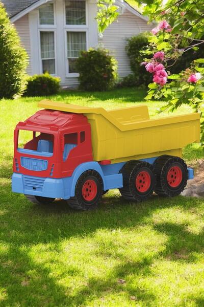 hak-iş oyuncak Dolu Tıpper Truck Damperli Kamyon