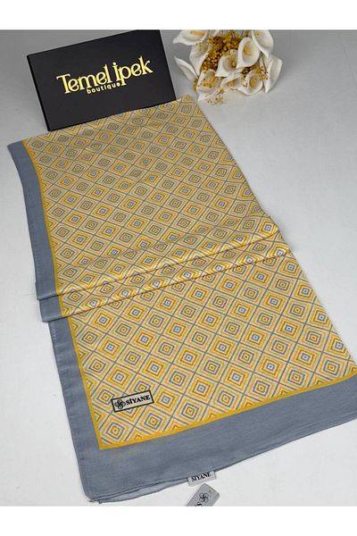 Siyane Σάλι από βαμβακερό ύφασμα με σχέδιο 75x190 cm