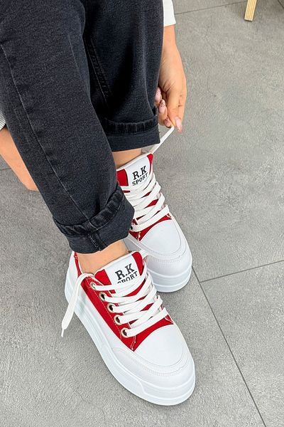 Mamito Ayakkabı Frm 017 High Sole Lace-Up Linen Sports Shoes