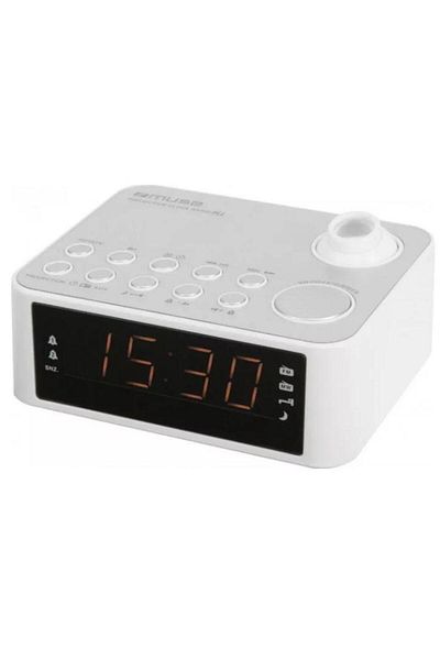 Muse Muse M-178 PW Projection Clock Radio (White)