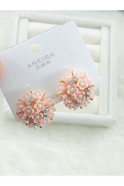 DS DİAMONDSHOP New Season's Fire Top Fruits Design Earrings