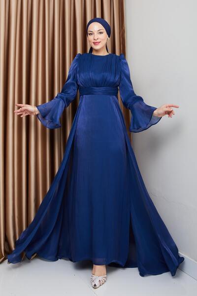 Olcay Βραδινό φόρεμα Silk Hijab Cape Skirt - Yoryo K. INDIGNIA 1235