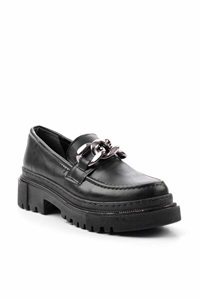 Bambi Siyah Kadın Loafer Ayakkabı K01891300109