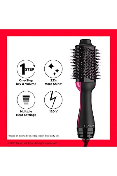 Revlon RVDR5222 One Step Hair Dryer & Volumizer, 2 heat setting plus cool setting (220-240V)