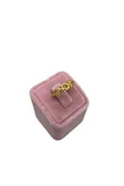 MeGass Dekor Sweaty Production Suede Fabric Pink Color Single Ring Display Accessory