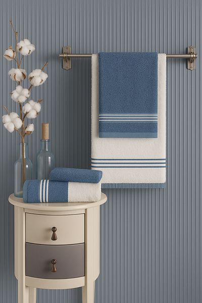 Formeya Badetuch-Set - Badetuch-Set - Badetuch und Haartuch-Set (2 Stück 50x90 cm + 2 Stück 70x140 cm)