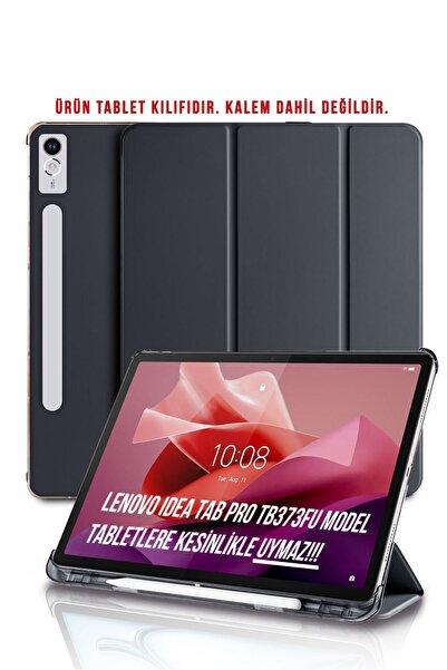 aldtelekom Lenovo Tab P12 Uyumlu Kalem Bölmeli 12.7 Inç Kılıf Standlı 360 Tam...