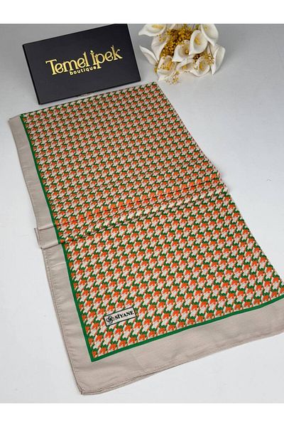 Siyane Patterned Cotton Fabric Shawl 75X190 cm