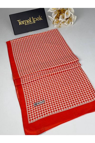 Siyane Patterned Cotton Fabric Shawl 75X190 cm