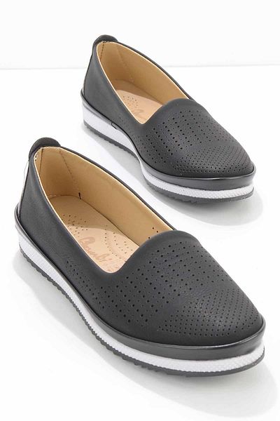 Bambi Damen-Freizeitschuhe aus mattschwarzem Nubukleder K 01621301301