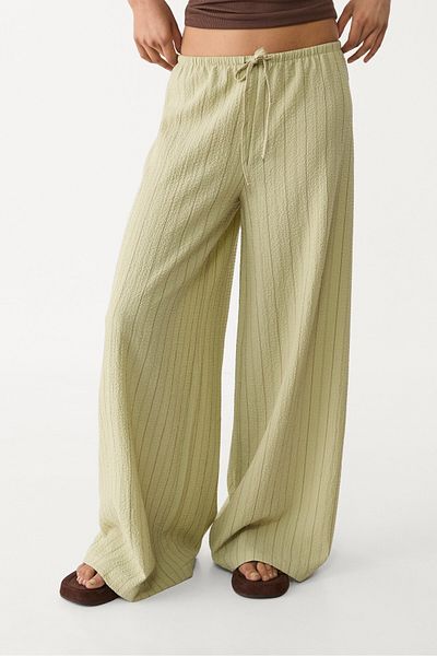 Stradivarius Flowing striped trousers