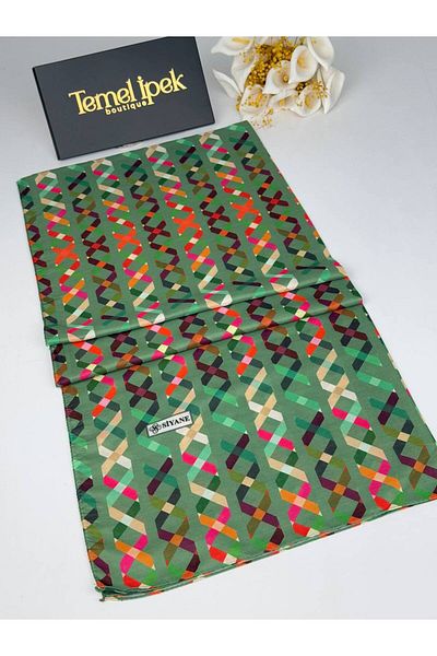 Siyane Σάλι από βαμβακερό ύφασμα με σχέδιο 75x190 cm