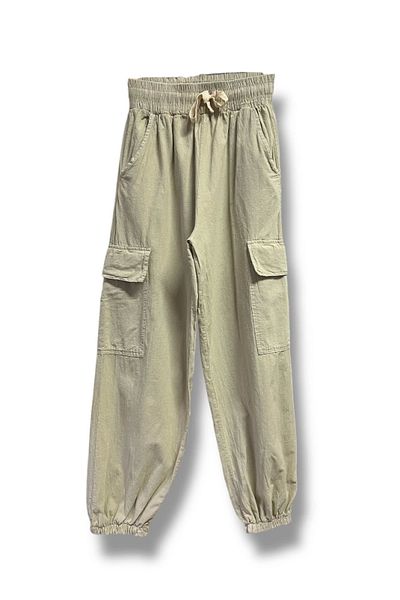 Butik 100% Cotton Women Cargo Pants