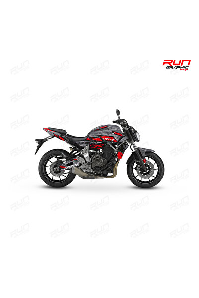 Run Grafik Shop YAMAHA MT 07 GEN1 LİNE II GRAPHİC KİT STİCKER SET