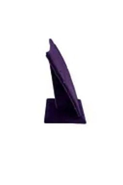 MeGass Dekor Domestic Production Dubai Model Suede Fabric Purple Color 12/8 cm Necklace - Chain Stand