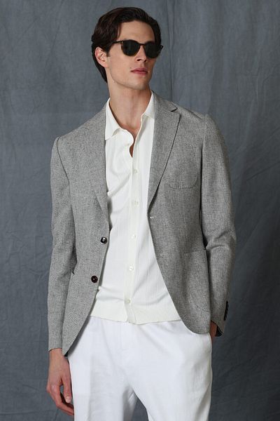 Lufian Philip Sports Men's Blazer Jacket Slim Fit Gray