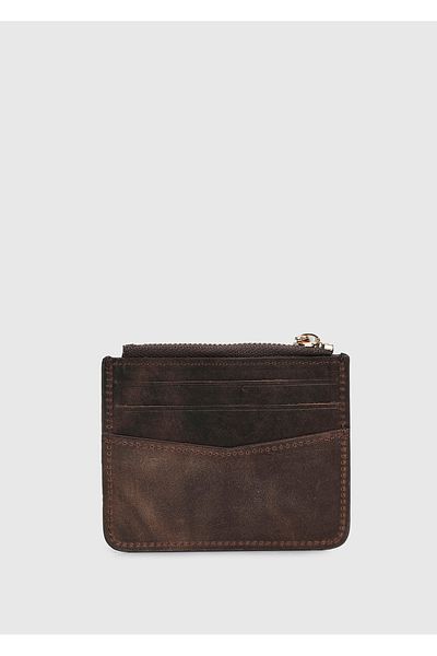Provoq Кафяв картодържател Provoq 001 Crazy Leather