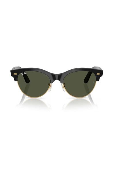 Ray-Ban Ray Ban Unisex Clubmaster Way Sunglasses- Rb 2341 - Lense Size:54mm - Black On Gold