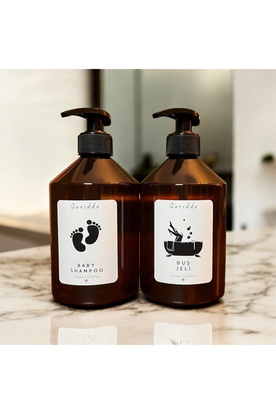 Guridda Home Design 2'li Bebek Şampuan Duş Jeli (Baby Shampoo) Etiketli 500 M...