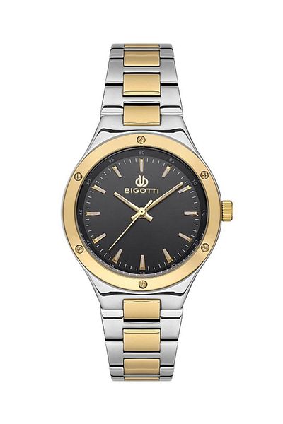 Bigotti Bg.1.10533-4 Metal Case 3 Atm Waterproof Metallic-Gold Color Women's Wristwatch