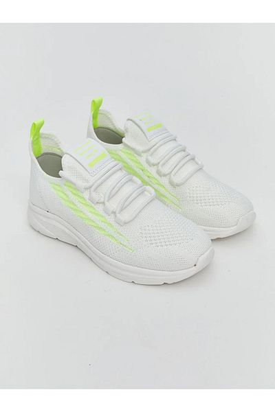 LC Waikiki Pantofi sport pentru băieți cu detaliu din plasă albă -AKRSTORE-