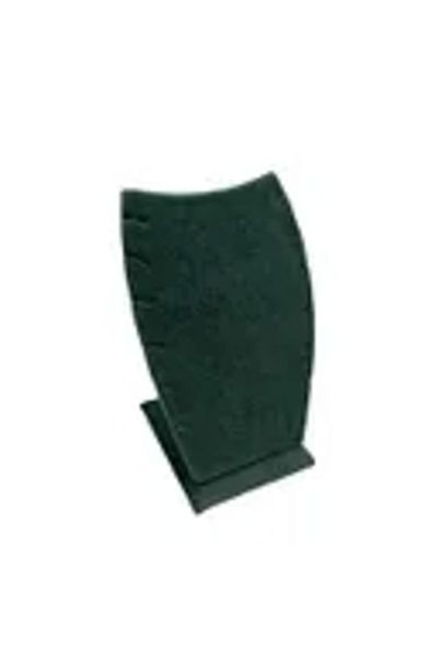 MeGass Dekor Domestic Production Dubai Model Suede Fabric Green Color 12/8 Cm Necklace - Chain Stand
