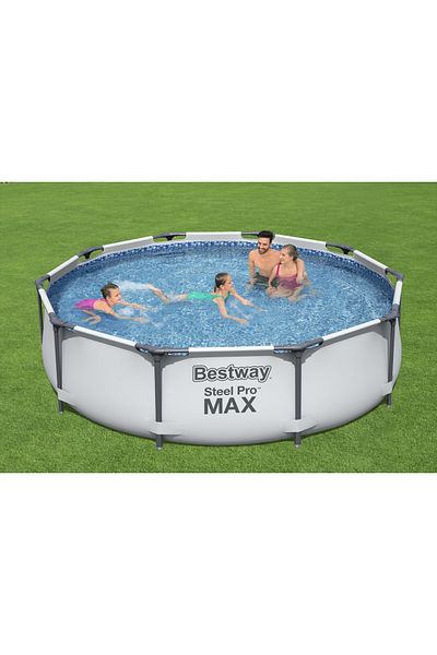 OEM Piscina cu Pompa de Filtrare si Filtru Bestway Steel Pro, Cadru Metalic, Dimensiune 3.05m x 76cm