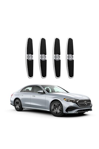 Mercedes Benz 4PCS Anti-Collision Car Door Edge Protector Trim with Diamond Center for Mercedes Benz