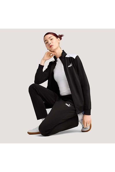 Puma Knitted Suits, Regular, Longsleeve, Regular, Medium, Color Blocking, Welt Pocket, Full Zip