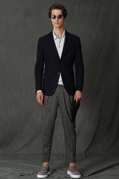 Lufian Forest Sports Men's Blazer Jacket Slim Fit Navy Blue
