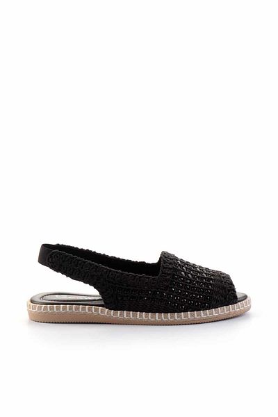 Bambi Schwarz gestrickte Damen-Espadrille K 05117155016