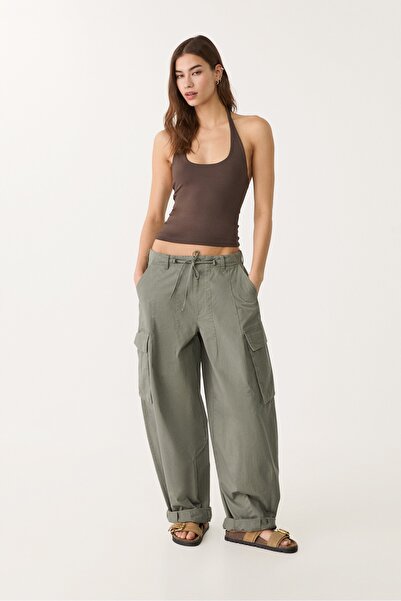 Stradivarius Halter yaka top