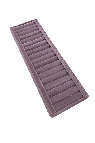 MeGass Dekor Domestic Production Suede Coated Lilac Color Sausage Bracelet-Handcuff Table