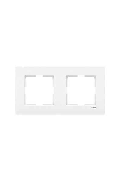VİKO White Viko Karre Socket Frame - Double Pack
