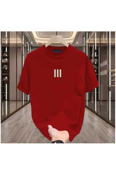 KOZİA OUTDOORS MALOÇBEY 3 μπλουζάκια με στάμπα γραμμών, oversized, unisex, βα...