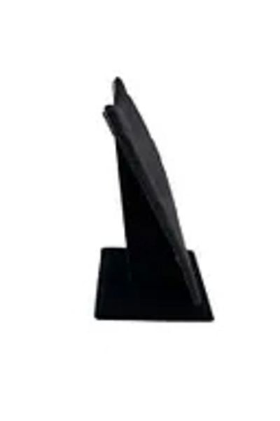 MeGass Dekor Domestic Production Dubai Model Suede Fabric Black Color 12/8 cm Necklace - Chain Footed Stand