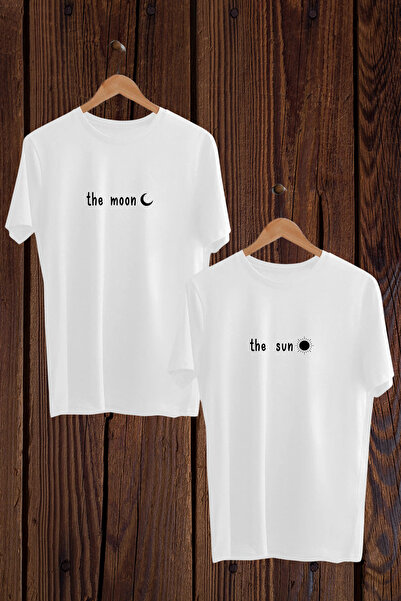 Wish BF Μπλουζάκι με στάμπα The Moon The Sun Lover Couple Team Moon Sun Μαύρο...