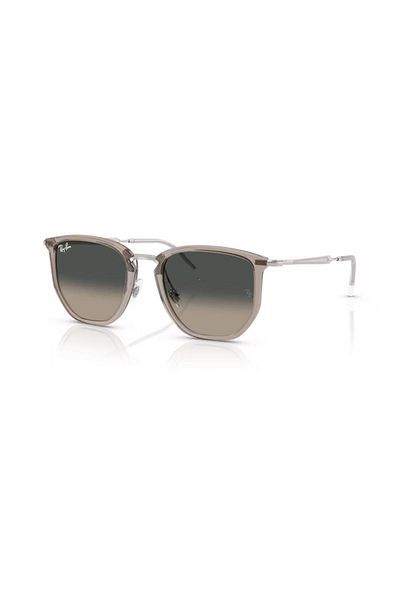 Ray-Ban Rb 4451 680271 50 Unisex Geometric Transparent Gray Combined Bone Sunglasses