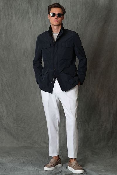 Lufian Leo Smart Men's Chino Trousers Tailored Fit White