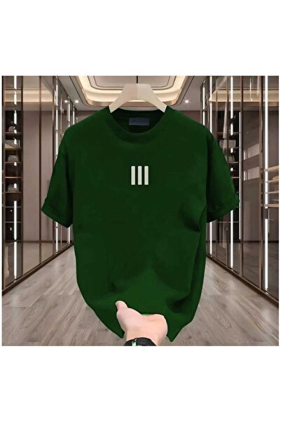 KOZİA OUTDOORS MALOÇBEY 3 μπλουζάκια με στάμπα γραμμών, oversized, unisex, βα...