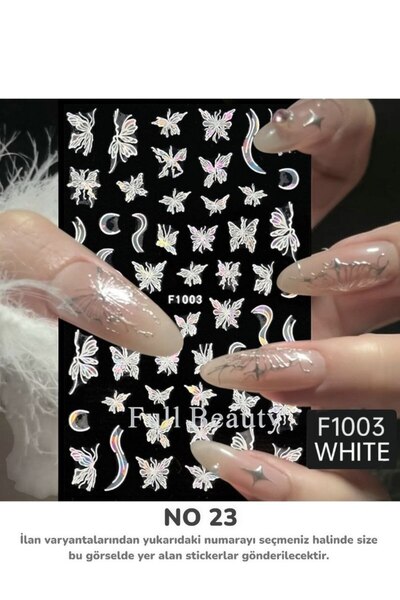 Full Beauty Renkli ve Desenli Tırnak Stickerları - Nail Art Sticker Çeşitleri...