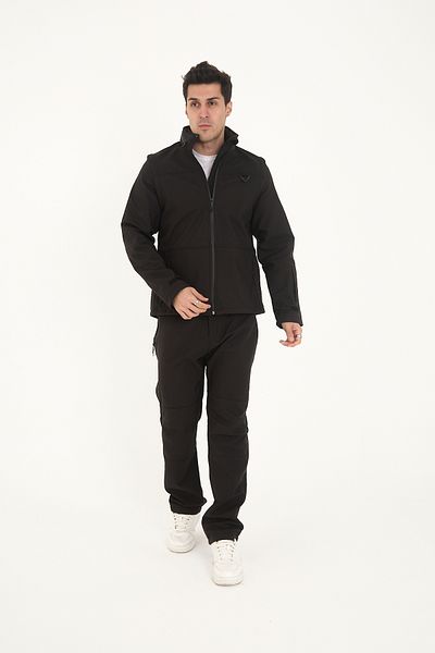 Camp Scoutland Camp460 Outdoor Tactical Softshell Ανδρικό Μαύρο Τακτικό Γιλέκο & Παλτό Ανθεκτικό στο Νερό και τον Άνεμο