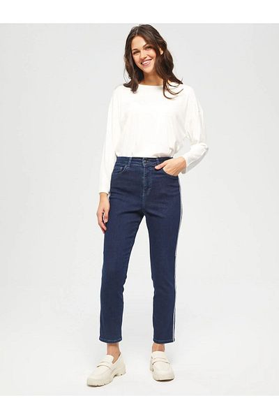 Faik Sönmez Slim Fit Indigo γυναικείο παντελόνι U67351