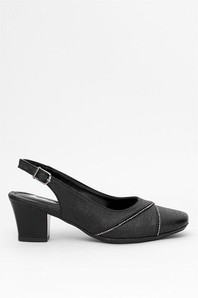 Ayakkabı Fuarı Elit Mst706N Women's Classic Heeled Shoes Black