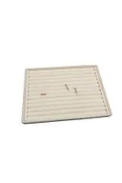 MeGass Dekor Domestic Production Large Size Suede Fabric Cream Color 34/24 cm Hot Dog Drawer Ring Stand
