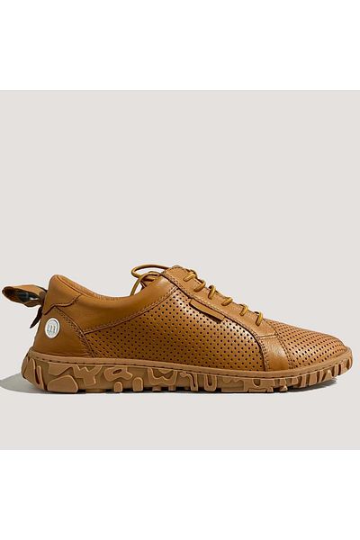 Mammamia 145 Women's Leather Casual Shoes - Tan - 36