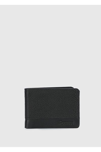Provoq Provoq 329 Flt Black Leather Card Holder