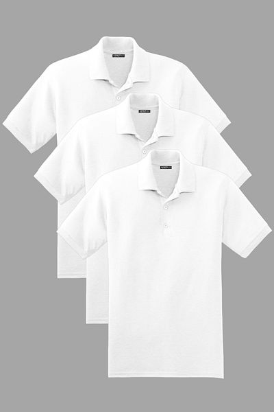 GENIUS STORE Tricou pentru bărbați din țesătură de bumbac, fără tragere, cu croiala standard, cu gât polo, POLOYAKA-T-SHIRT3