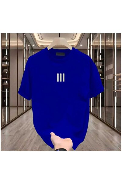 KOZİA OUTDOORS MALOÇBEY 3 μπλουζάκια με στάμπα γραμμών, oversized, unisex, βα...